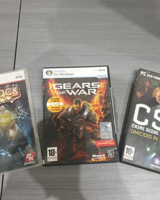 3 Giochi per PC-BioShock 2/CSI/Gears of war