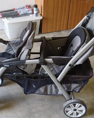 Passeggino Gemellare Chicco Together Coal - Tandem