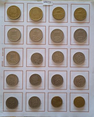 Lotto 20 Monete Grecia Dracme .