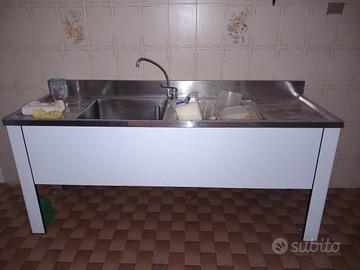 Lavello inox doppia vasca