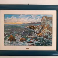 Quadro originale "Marina" firmato Mario Gabotto 