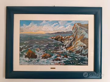 Quadro originale "Marina" firmato Mario Gabotto 