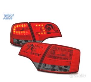 FANALI A LED PER AUDI A4 B7 AVANT 04-08 ROSSO AFFU