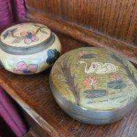 2 scatole vintage in ottone 