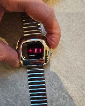 OROLOGIO FOSSIL LED JR-7749 2002 FUNZIONANTE