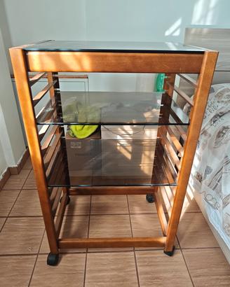 Carrello porta TV con 3 ripiani