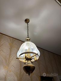 lampadario a lanterna in stile Liberty/vittorianO