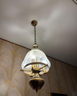 lampadario a lanterna in stile Liberty/vittorianO