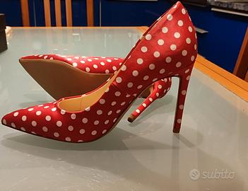 Scarpe décolté a pois