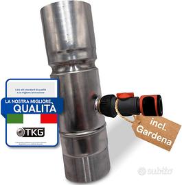 Raccoglitore d’acqua piovana in zinco Ø76 e Ø80 mm