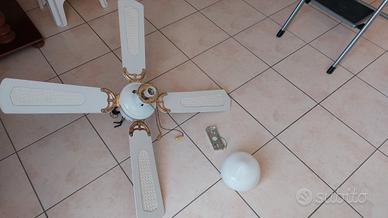 ventilatore a soffitto con luce