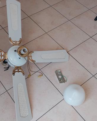 ventilatore a soffitto con luce