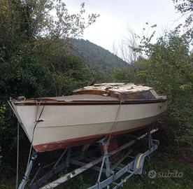 Barca a vela + Rimorchio (senza targa)+ fuoribordo