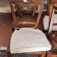 N°5 Sedie Direttorio con cuscini.