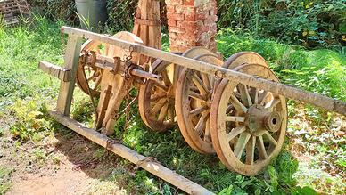 Avantreno Carro Agricolo Epoca 4 Ruote Legno