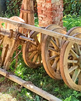 Avantreno Carro Agricolo Epoca 4 Ruote Legno