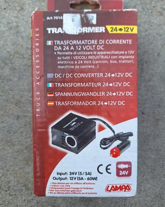 Trasmormatore di corrente  5A da24v a12v