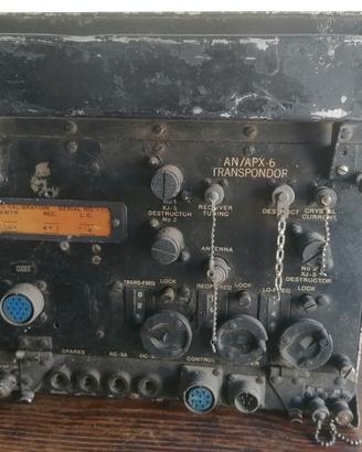 Unità radio vintage Fiat G91 aereo guerra Vietnam