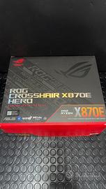 È una ASUS ROG Crosshair X870E Hero (Socket AM5).