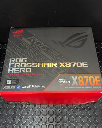 È una ASUS ROG Crosshair X870E Hero (Socket AM5).