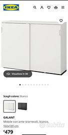 Mobile ufficio ante scorrevole 160x120x45