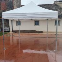 Gazebo 3x3 bianco pieghevole