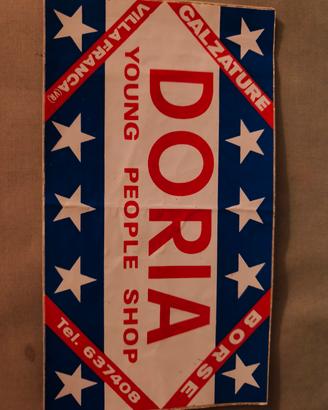 adesivo vintage anni 70 80 Doria 
