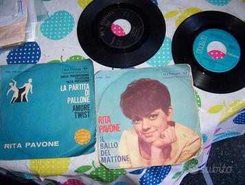 4 DISCHI VINILE ANNI 60 RITA PAVONE