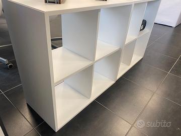 Mobile bianco a 6 vani – libreria / espositore