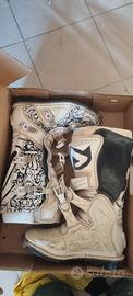 Stivali moto enduro/cross acerbis bianchi e neri