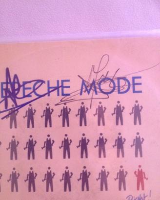 Depeche Mode 45 giri anno 1983 autografato