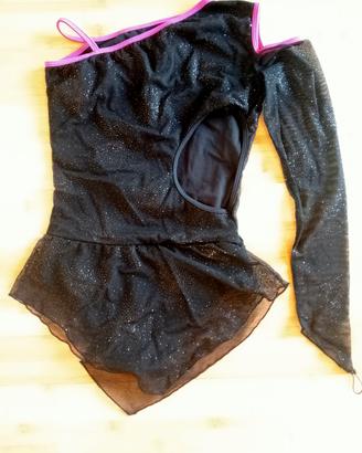 body bambina pattinaggio con copri pattini e calze