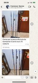 Canne da pesca alla trota da bombarda shimano