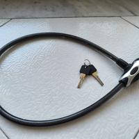 Lucchetto bici con chiave 80 cm – cavo in acciaio