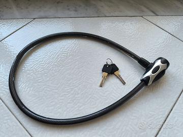 Lucchetto bici con chiave 80 cm – cavo in acciaio
