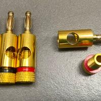 4 connettori a banana Hi-Fi alta qualità