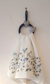 porta strofinaccio/decorazione shabby chic mano