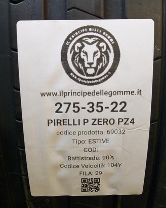 2 GOMME 275 35 22 PIRELLI A69032