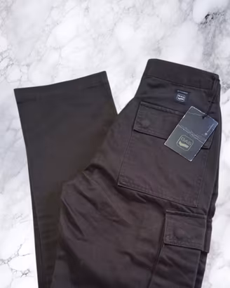 GAS BOB cargo uomo 42 dark brown cartellino