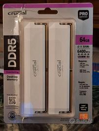 RAM Crucial Pro DDR5 (2X32GB) 6400MHz CL40