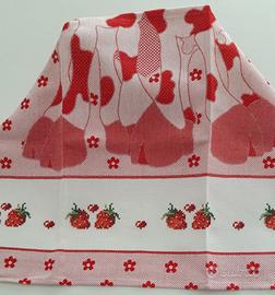 Asciugapiatti cotone ricamato