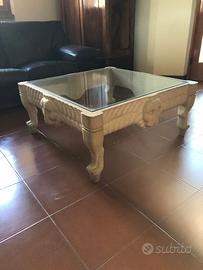 Tavolo da Fumo in pietra e vetro