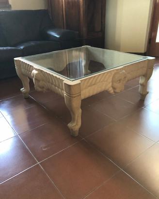 Tavolo da Fumo in pietra e vetro