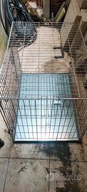 Gabbia da trasporto con 2 ante 88x60x65