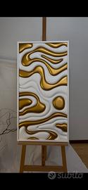Quadro 3D artigianale moderno 100x50