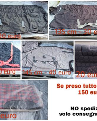 Artcoli per equitazione : coperte e sottosella