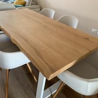 Tavolo da pranzo/soggiorno moderno legno massello