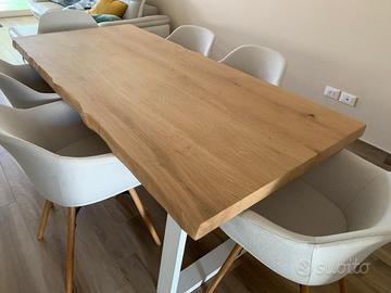 Tavolo da pranzo/soggiorno moderno legno massello