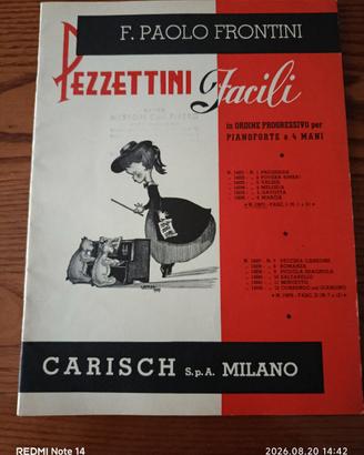 2 SPARTITI MUSICALI PER PIANOFORTE EDIZIONE CARISC