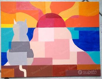 Quadro di Simone Piazzesi - KIKI CONTEMPLA IL MOND